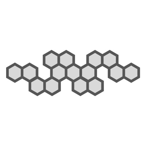 Hexagonal Shape 15 Unit Geometric Wall Light